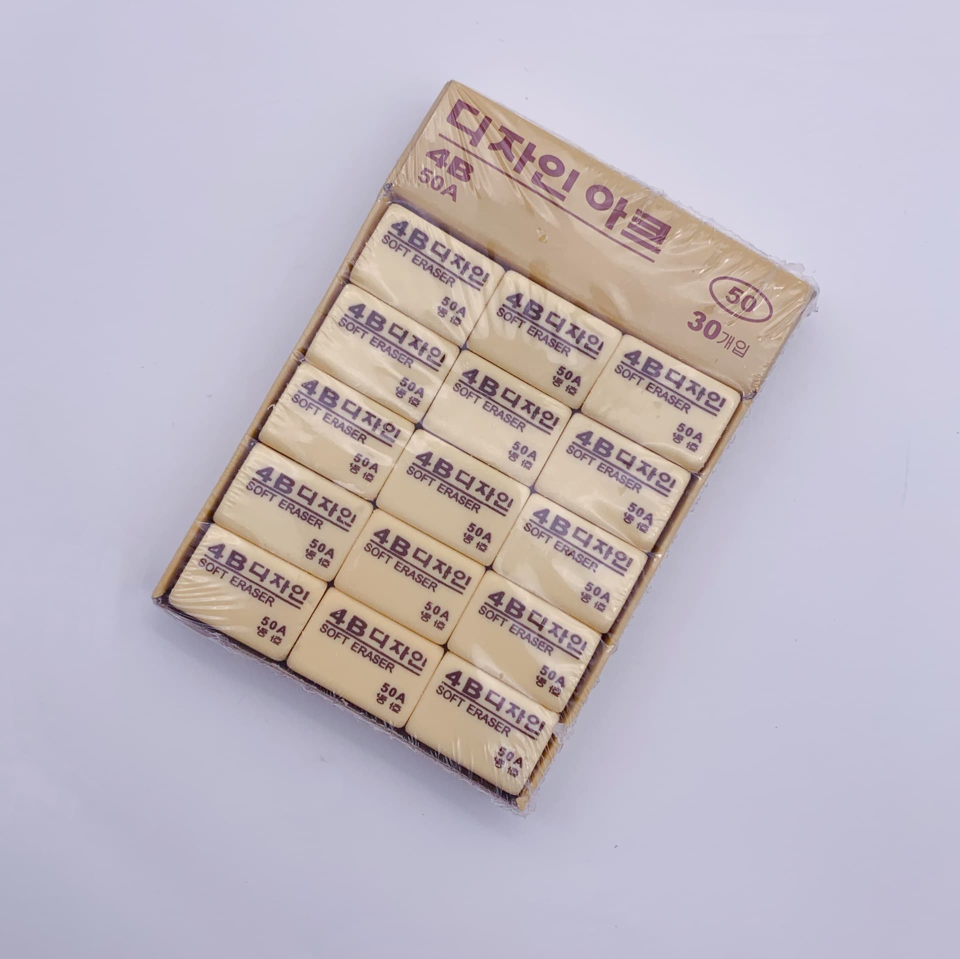 Korean Style 4B Eraser, Art Eraser for Children Stationery, 50A Eraser Factory Direct
