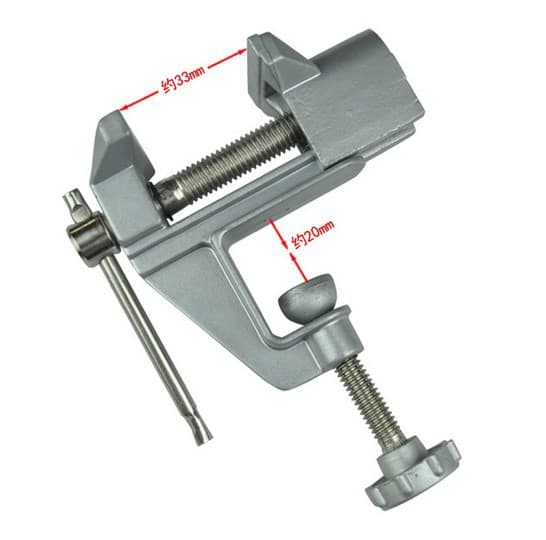 Mini Aluminum Alloy vice Clamp DIY Tool Small Table Tiger Clamp Lightweight Vise for Crafting And Handiwork