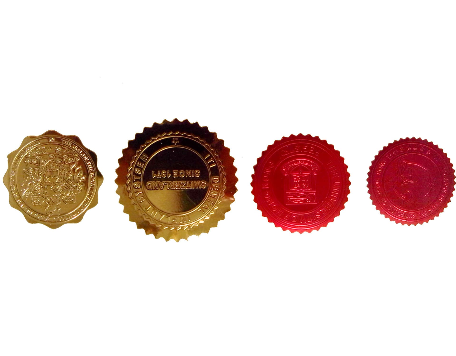 Foil Embossed Logo 3d Relief Badge Foil Nameplate Award Sticker