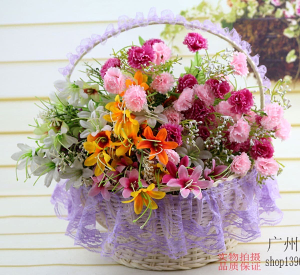 Small flower basket/dance basket/rattan portable basket/dance prop flower basket/wedding props/petal basket