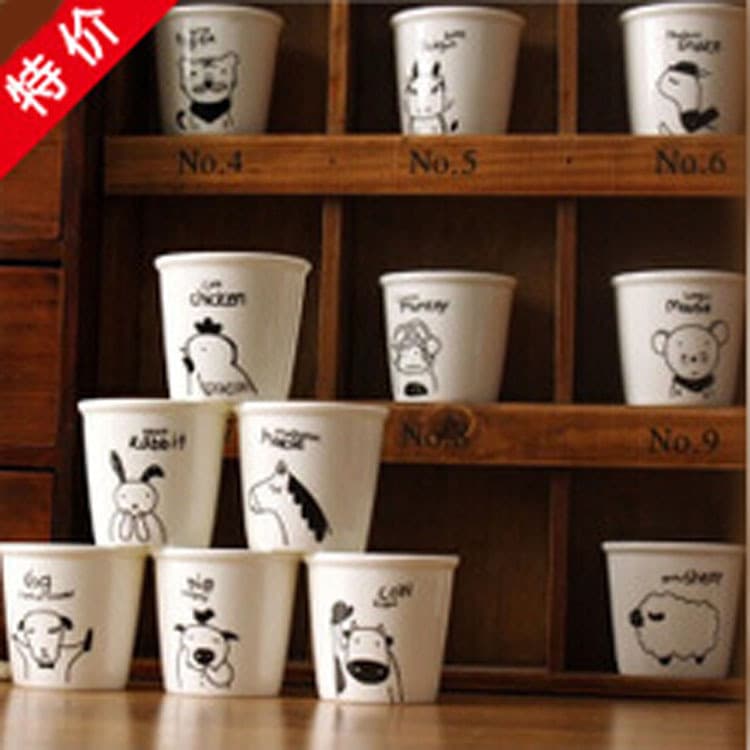 Zakka Creative Chinese Zodiac Cup Japanese Style Small Sake Cup New Ceramic Cup Hot Selling Casual Cup Logo Customization