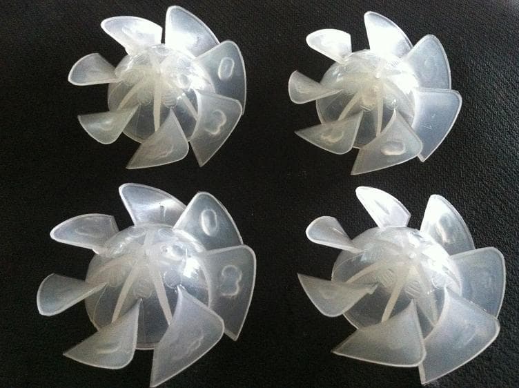 Plastic Fan Blades - High-Stability PP Blades, Hair Dryer Blades, Small Fan Blades, 7-Blade Design