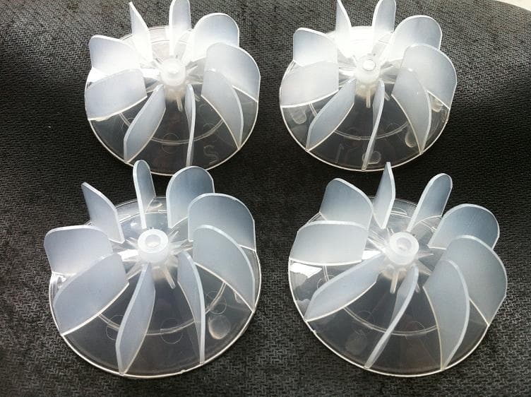 Plastic Fan Blade High-Stability PP Fan Blade Hair Dryer Fan Blade Small Fan Blade Nine-Blade Fan Blade
