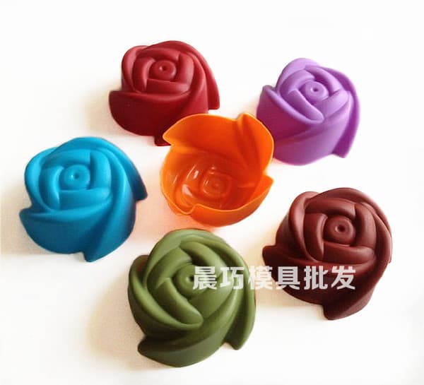 Silicone Cake Mold Handmade Soap Mold Single Small Rose Mold 7CM Candle Mold