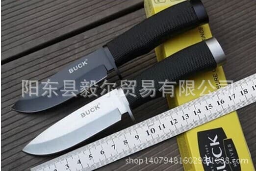 Wholesale Buck BUCK-009 Death Small Straight Knife Military Hunting Knife Outdoor Camping Tool Survival Knife
