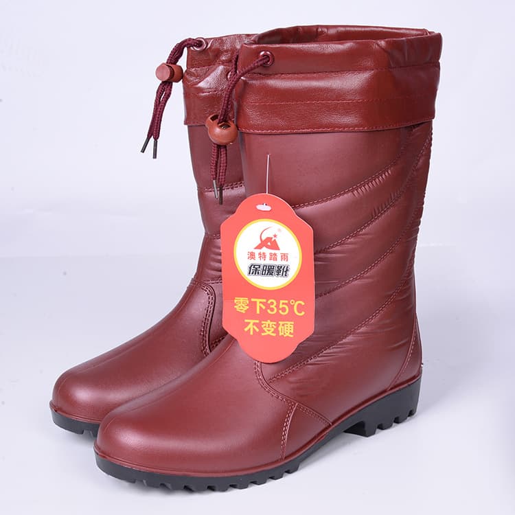 Women's Water Boots Cotton Boots, Wear-Resistant, Waterproof, Warm, Comfortable, Stylish, and Elegant