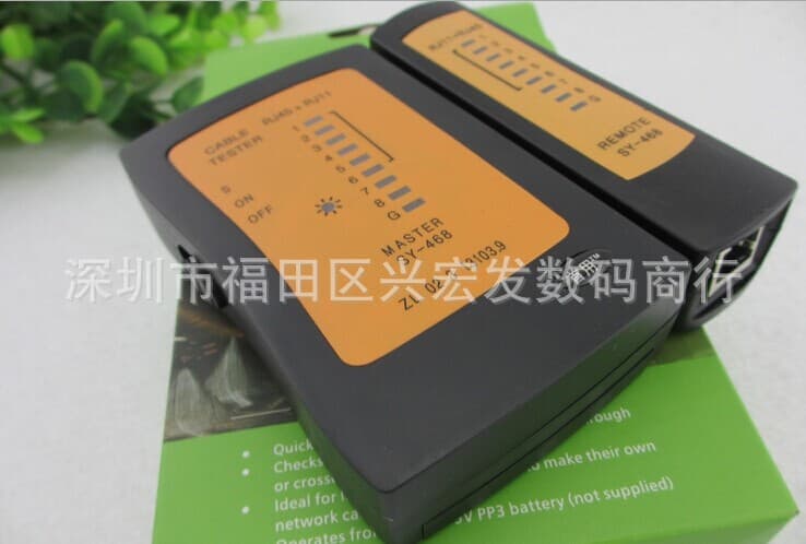 Manufacturer Supply Black First-use Tester Network/Telephone Line Tester with Leather Case