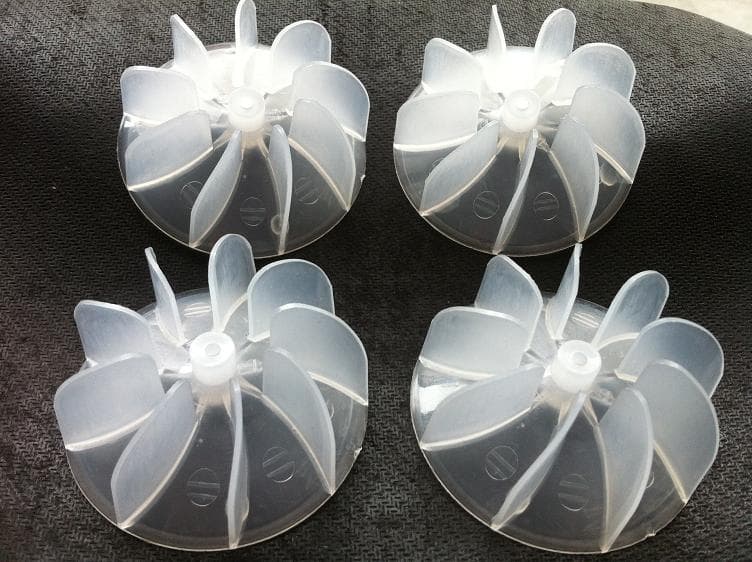 Plastic Fan Blade High-Stability PP Fan Blade Hair Dryer Fan Blade Small Fan Blade Nine-Blade Fan Blade