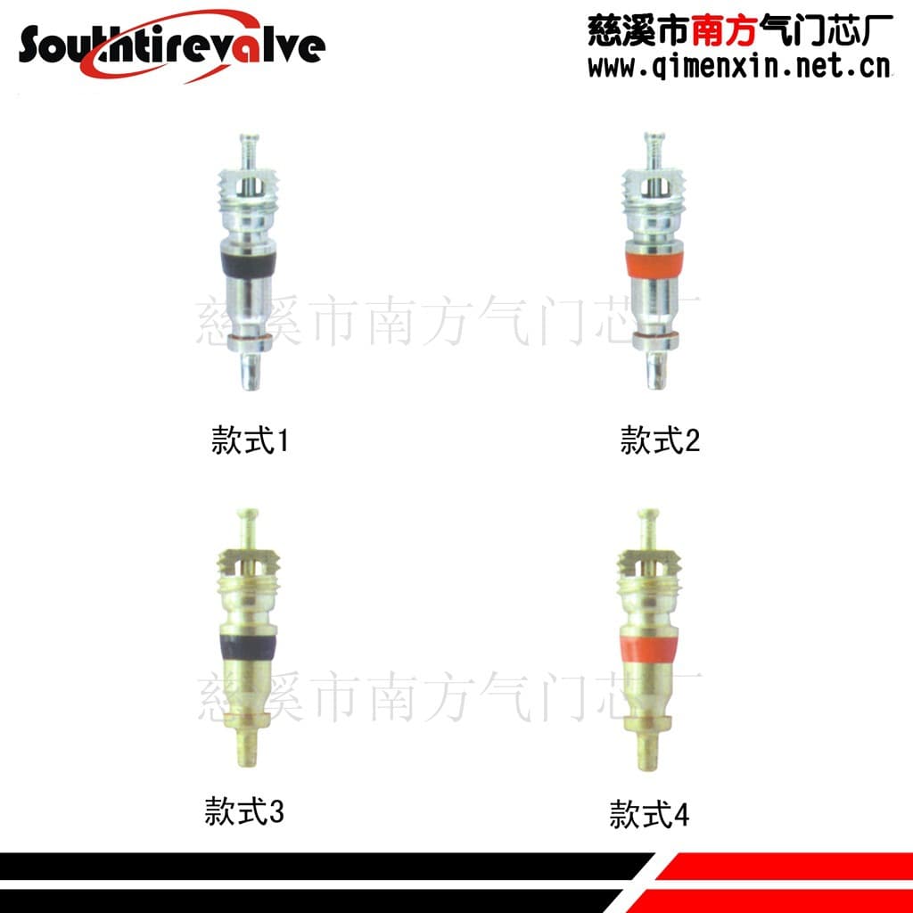 Automotive and motorcycle tire valve cores, made of zinc alloy, valve core accessories, shockproof and noise-reducing.