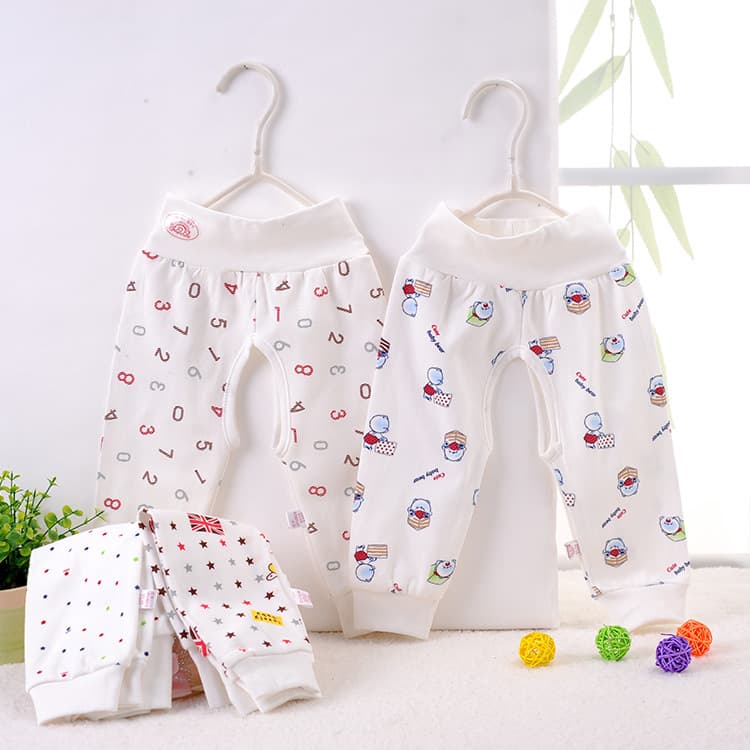 Autumn Style Children's High-Waist Belly-Protection Pants Infant Single Pants Baby Pure Cotton Pants Kids Pants Wholesale 81560