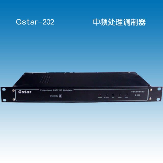 Gstar-202B modulator, TV modulator, broadcast signal modulator, adjacent channel modulator.