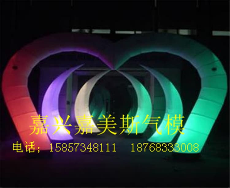 Factory Direct Lighting Decoration Inflatable Curved Corner Setup Bar Inflatable Support Mixed Orders