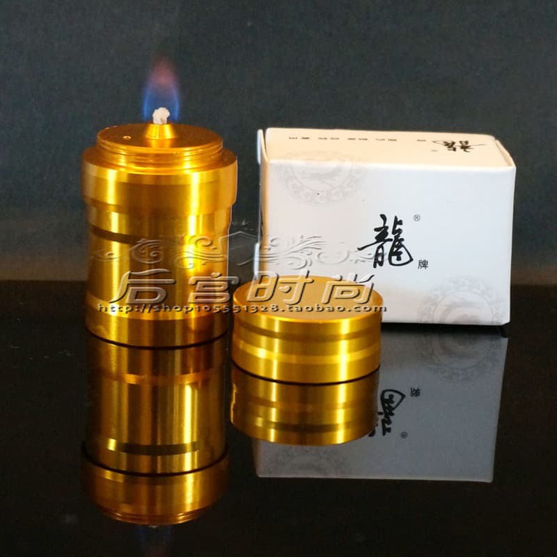 Long Brand Aluminum Alloy Mini Alcohol Lamp, Comes with One Wick