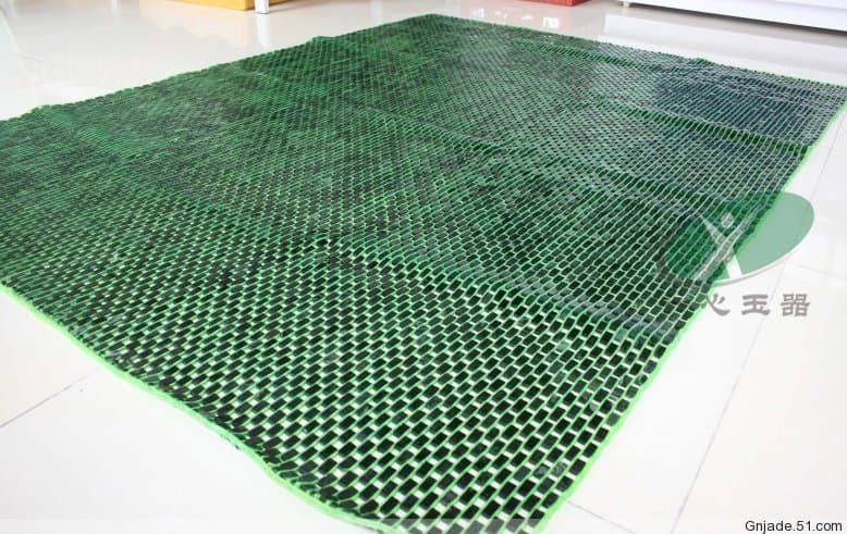 Beauty Bedding Snake Pattern Graphite Jade Mat - Black Green Jade Summer Cooling Mat for Sofa and Bed
