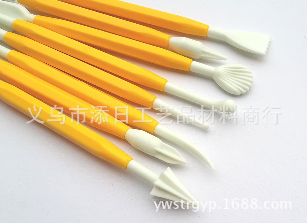 8-Piece Clay Modeling and Embossing Tool Set, Fondant and Sugarcraft Tools, Oil Clay Sculpting Tools, Polymer Clay Modeling Tools