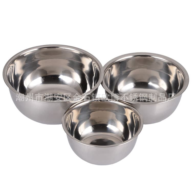 05 Non-magnetic stainless steel seasoning jar/stainless steel flavor bucket/stainless steel seasoning basin/deepened soup basin and egg beating basin