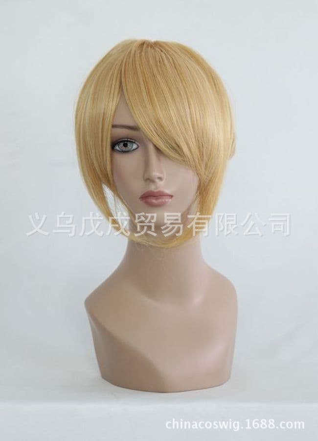 070a Mirror Sound Younger Brother Len VOCALOID Family Golden Cos Wig