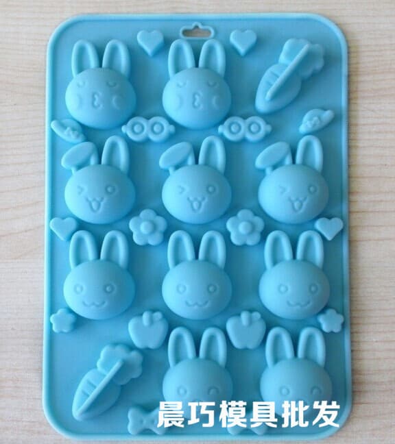 Silicone Cake Mold Handmade Soap Mold Chocolate Mold Cute Little Rabbit