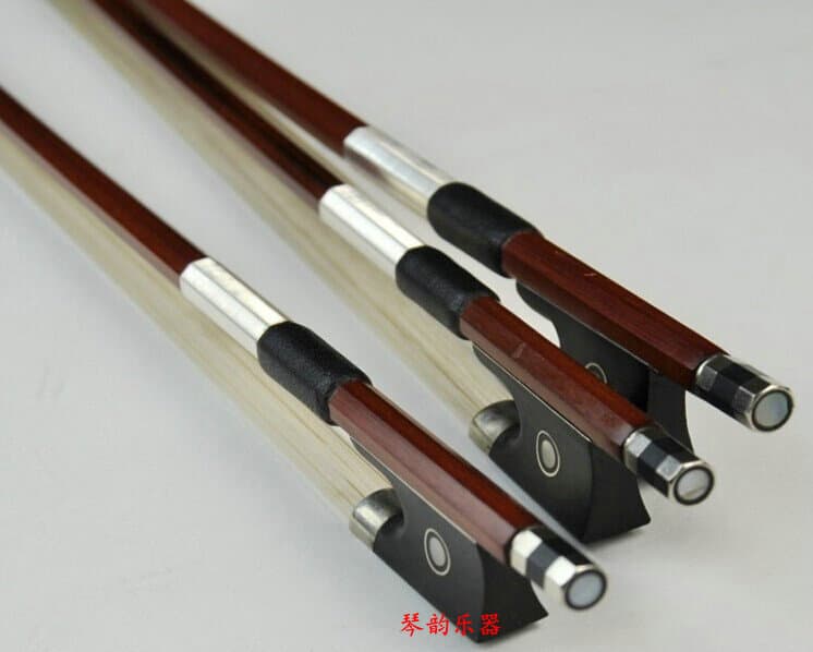 Double fish eye violin bow rod Violin octagonal bow wrapped with silver wire