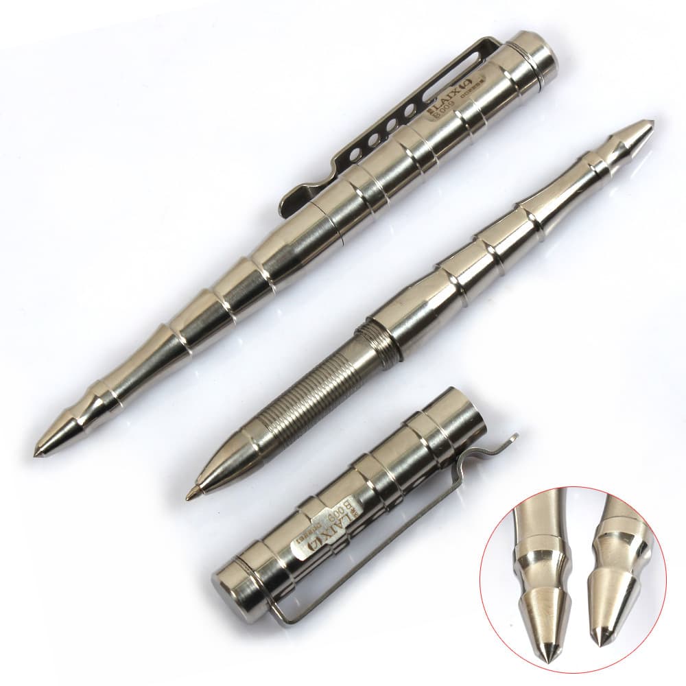 Laisi LAIX B009 Full Stainless Steel Tactical Pen, Self-Defense Pen, Outdoor Gear, High-Quality Hardness