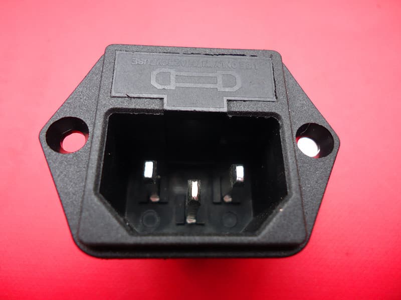 AC Socket, AC-04 Figure-8 Socket, C14 Socket with Fuse - 2-in-1 Socket