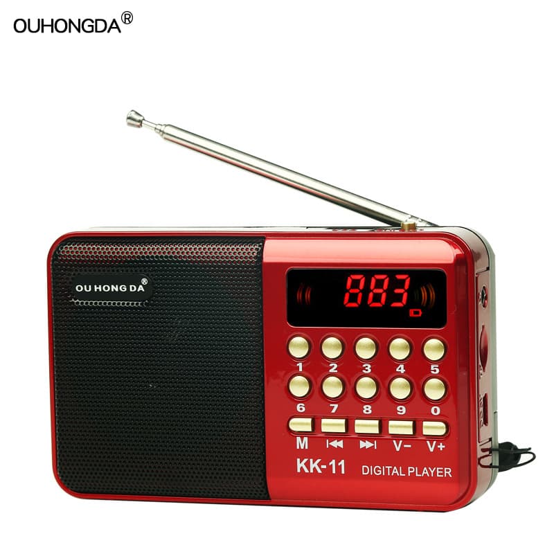K11 Mini Radio MP3 Player for Seniors, Multi-Function Portable Radio