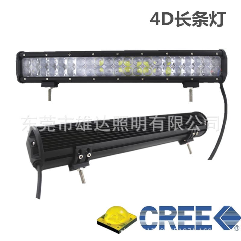 126W 4D Work Light Bar LED Car Light Super Bright Lighting Front Bumper Light Headlight Auxiliary Light