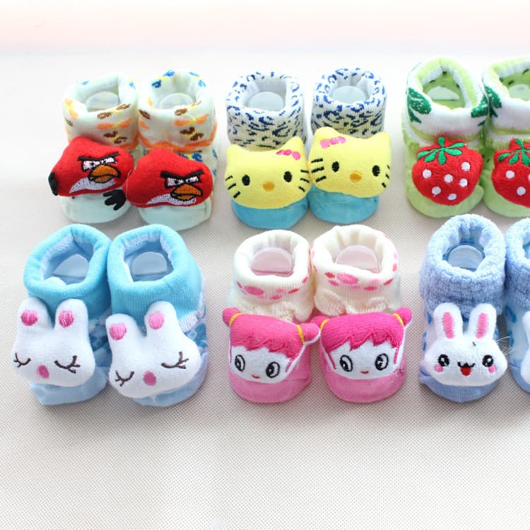 [Hot Selling] Baby Socks 2015 Spring New Cute Plush Toy Socks 3D Children's Socks Pure Cotton Baby Socks