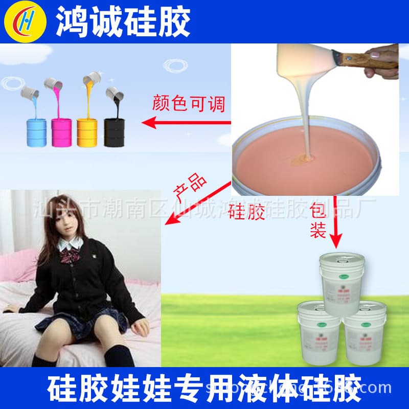 High Temperature Resistant Human Body Silicone Toy Silicone Rubber Adult Supplies Human Body Glue Soft Silicone
