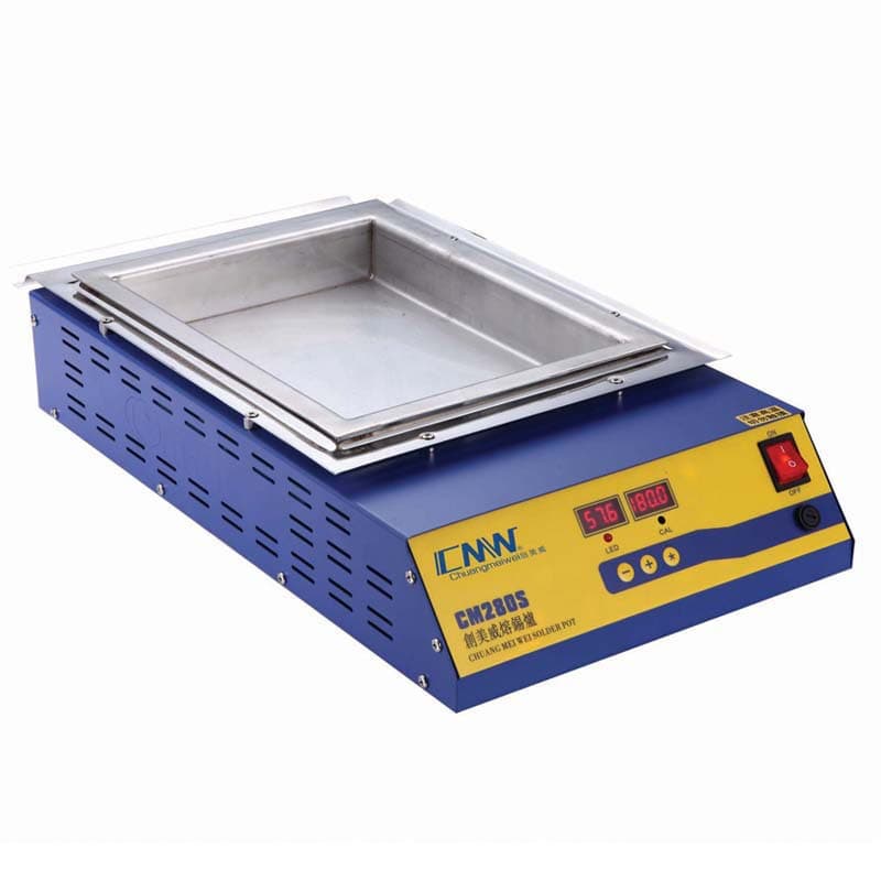 CM-280s Chuangmeiwei tin melting furnace, square soldering furnace, 304 stainless steel manual tin pot