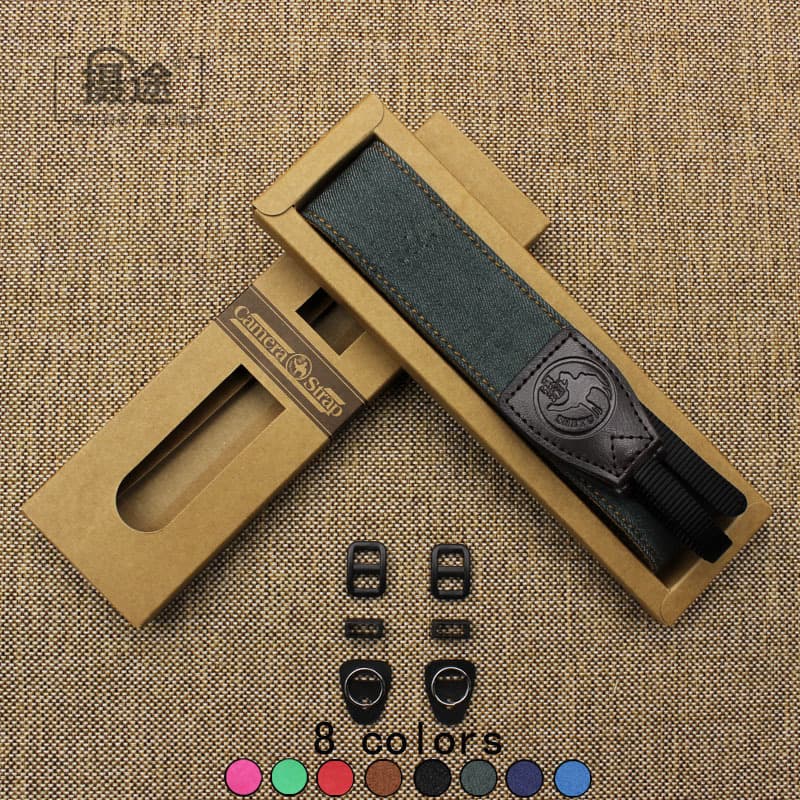 SHE TU New Solid Color Denim SLR Shoulder Strap Mirrorless Camera Strap DSLR Camera Strap Instant Camera Rope Accessory