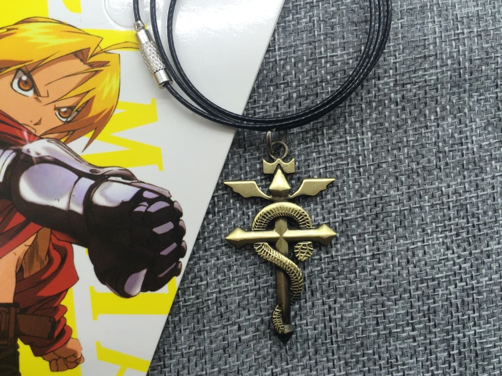 Fullmetal Alchemist Snake Necklace Cross Necklace Anime Merchandise Wholesale