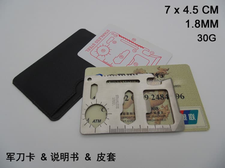 Direct Supply from Manufacturer Tool Card, Outdoor Knife Card with Logo Printing
