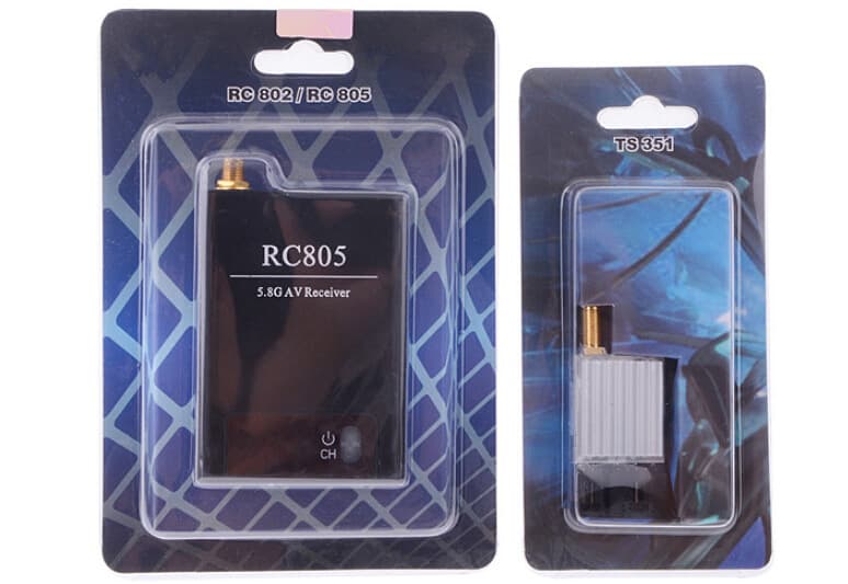 FPV 5.8g 200MW TS351 transmitter RC805 receiver aerial photography transmission transmission and reception suit.