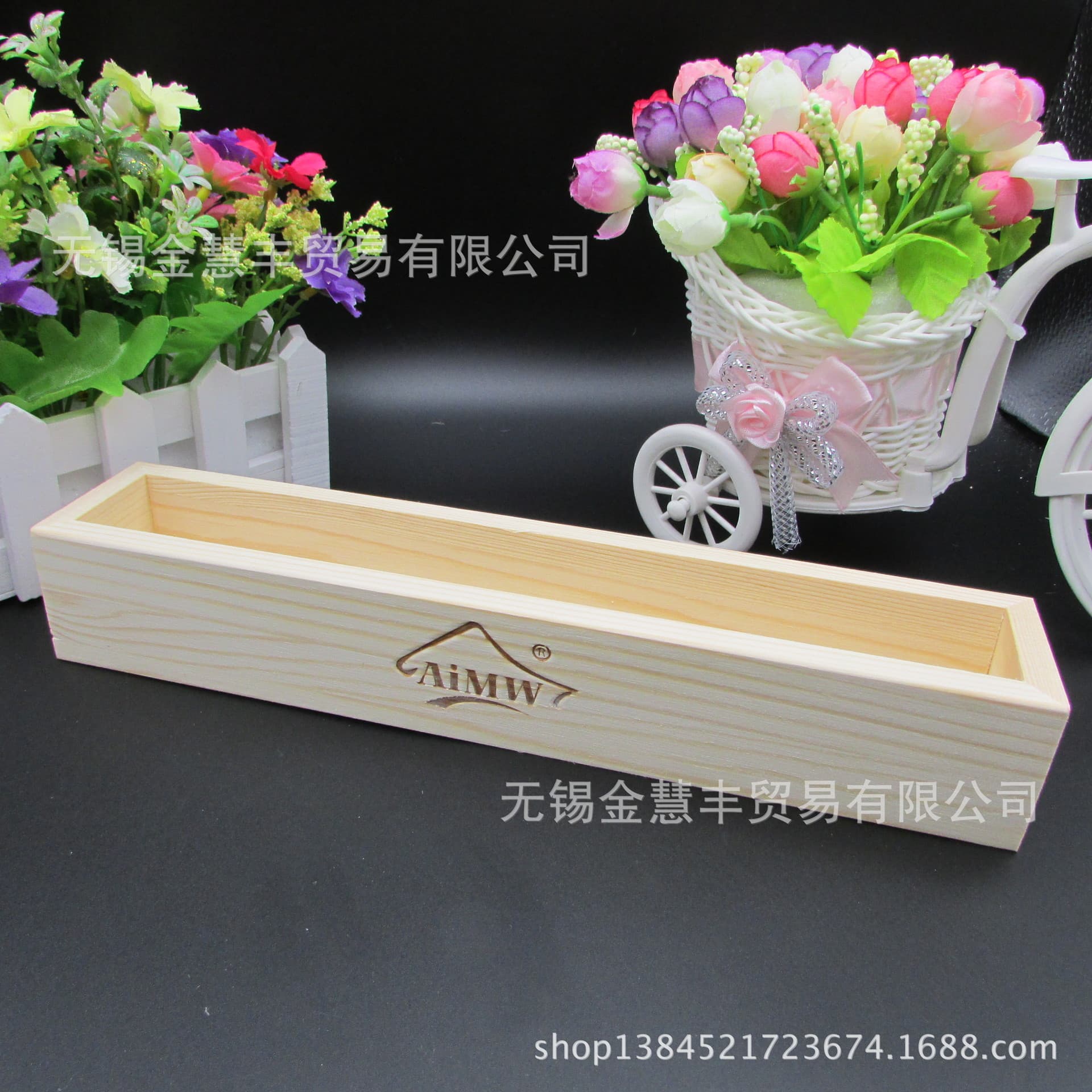 Baking Tool Cookie Mold Wooden Cookie Presser Rectangular Wooden Frame Cookie Box