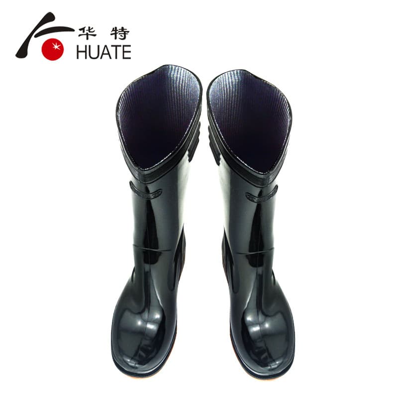 Golden Oak 020 Anti-slip Rain Boots for Men, Summer, Acid and Alkali Resistant, Work Safety Boots, Waterproof Overshoes, Rubber Construction Site Three-Proof Reflective Boots