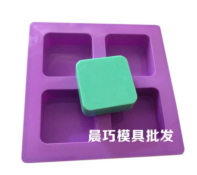 Silicone Mold for Handmade Soap, Square Mold, Square Grid, 6.6*6.6*3CM