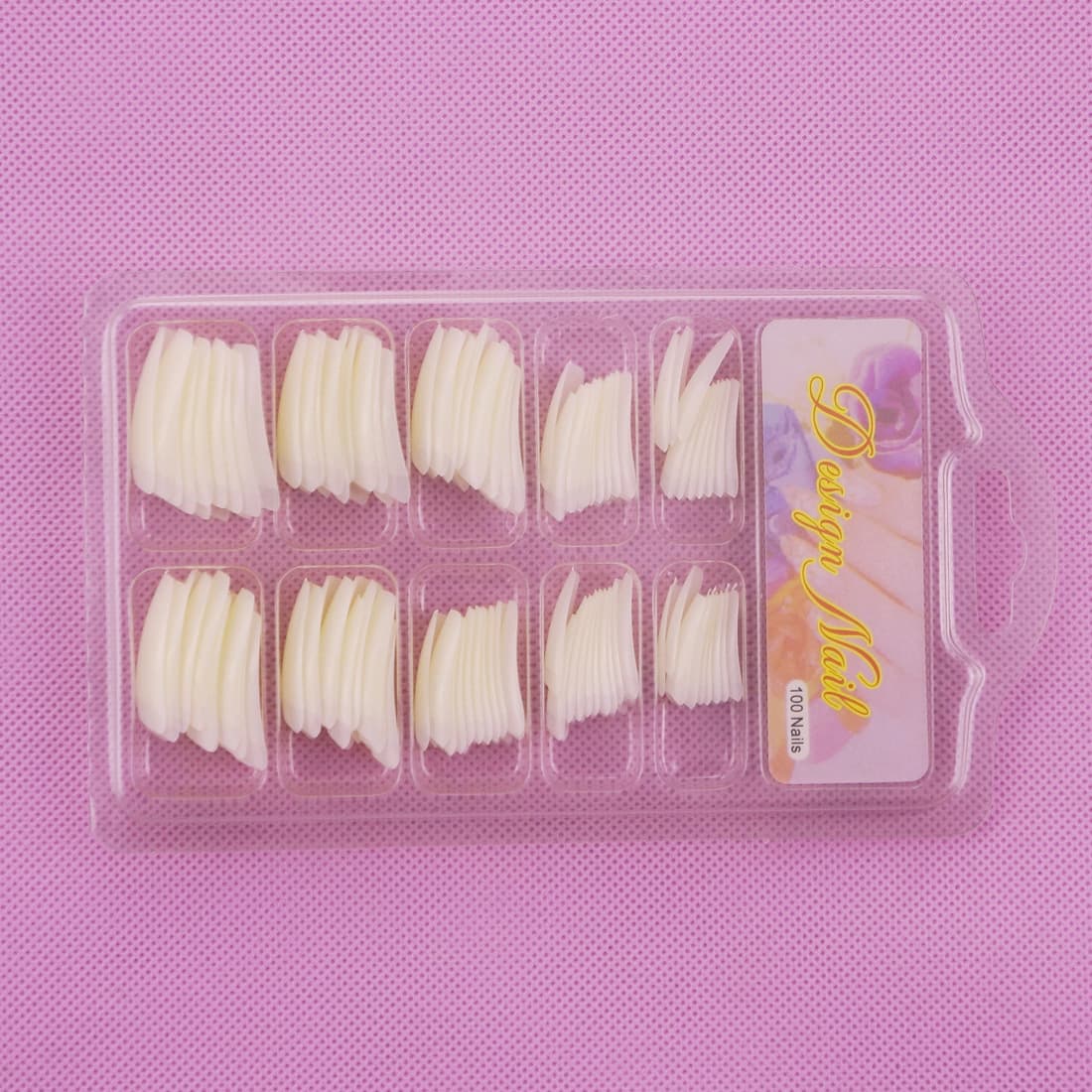 100pcs Blister Pack French Nail Tips / False Nails / Color Nails / Nail Art Tips / Half-Cover Nail Tips / Nail Tips