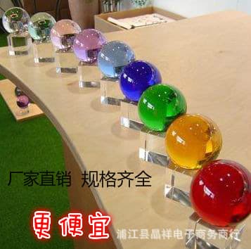 Feng Shui Ball Office Culture Ornaments Lucky Cat Design Crystal Ball Desktop Decoration