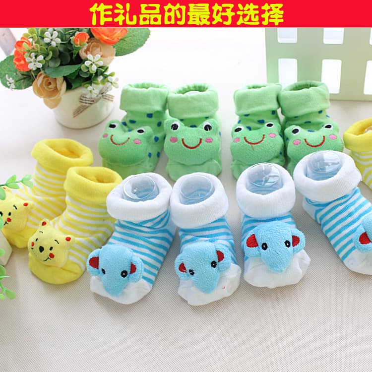Hot Baby 3D Socks / Baby Anti-Slip Plush Socks / Floor Shape Socks Multiple Colors Baby Floor Socks