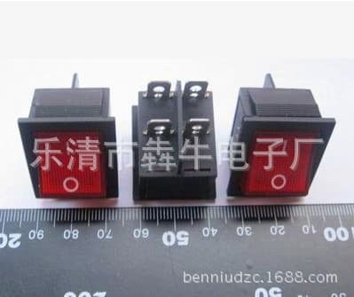 Factory Direct KCD4 4/6-Pin Rocker Switch High-Power Toggle Switch Yellow Blue Green