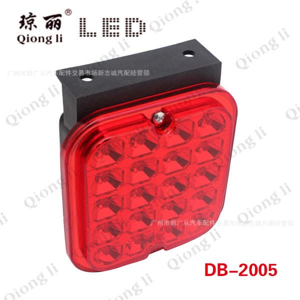Qiongli Manufacturer Car Tail Light Truck Trailer LED Rear Fog Light Anti-Fog Light Warning Light Brake Light