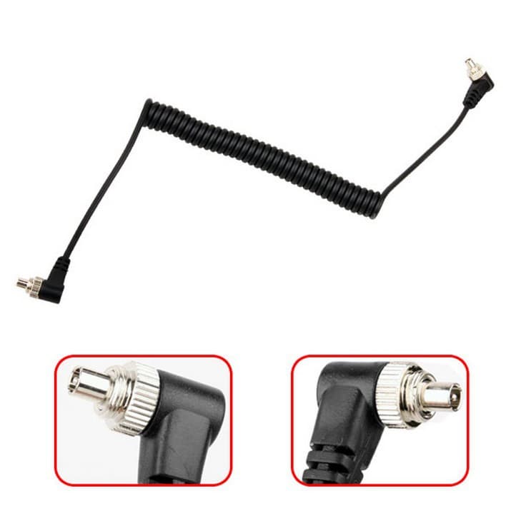PC-PC Flash Sync Cable PC to PC Flash Trigger Cord Direct Connect Camera and Flash 100cm
