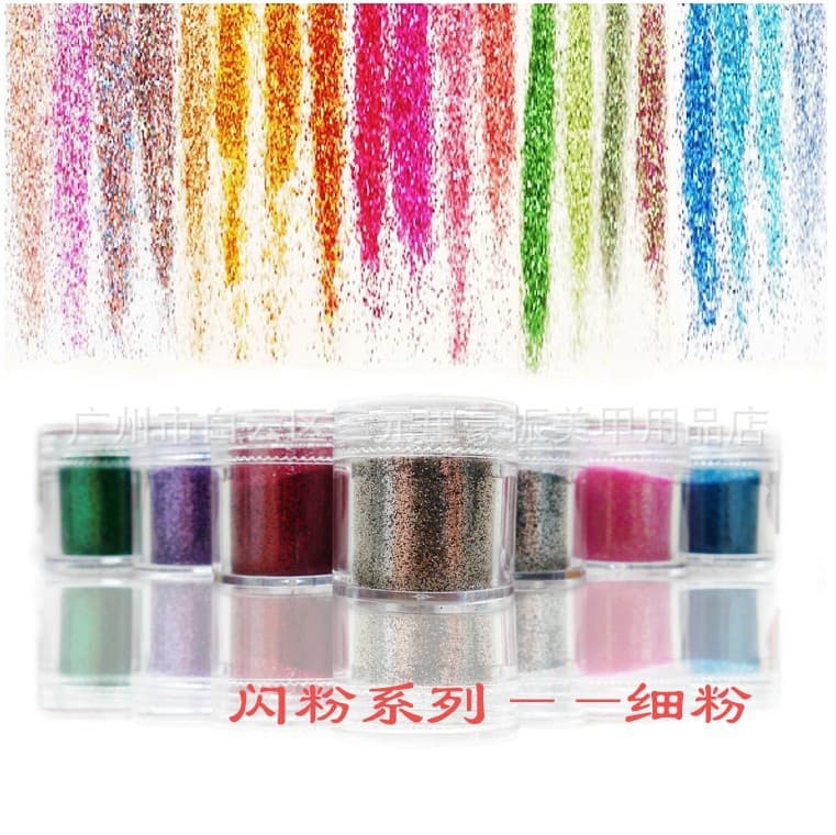 Nail Glitter 12 Colors 10g Bottle Nail Glitter Gold Glitter Eye Shadow Powder Nail Glitter Sequins Cross-border Supply