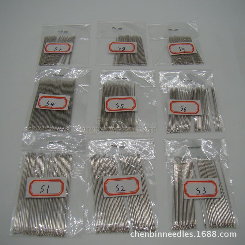 Factory direct sales small eye hand sewing needle S needle S1S2S3S4S5S6S7S8S9 about 34 sewing needles of various specifications