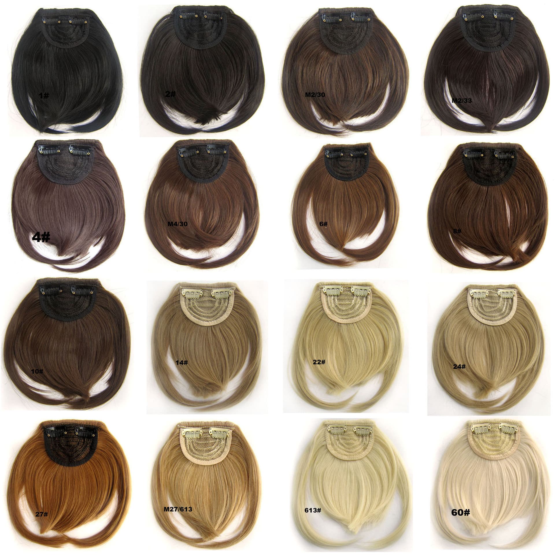 Chemical fiber high temperature silk long bangs wig supply AliExpress best selling M2/30# 30g