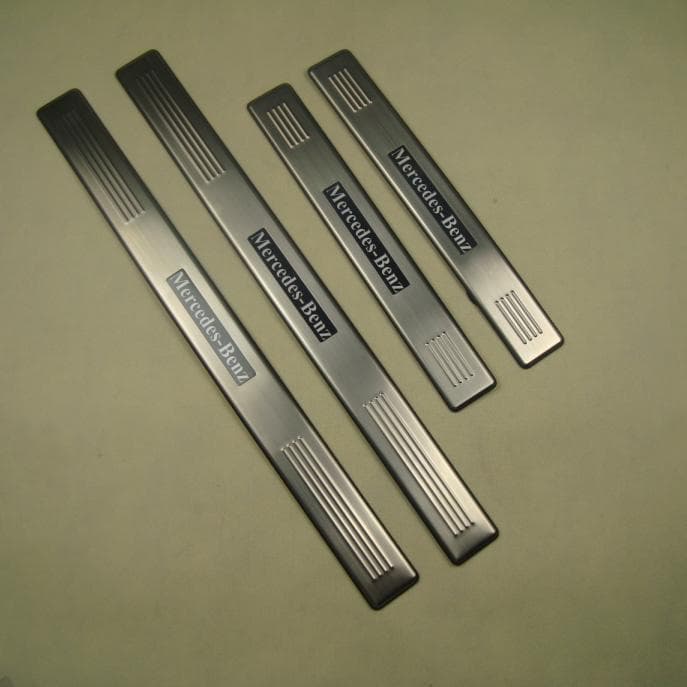For Mercedes-Benz W202 Stainless Steel Illuminated Door Sill Scuff Plate