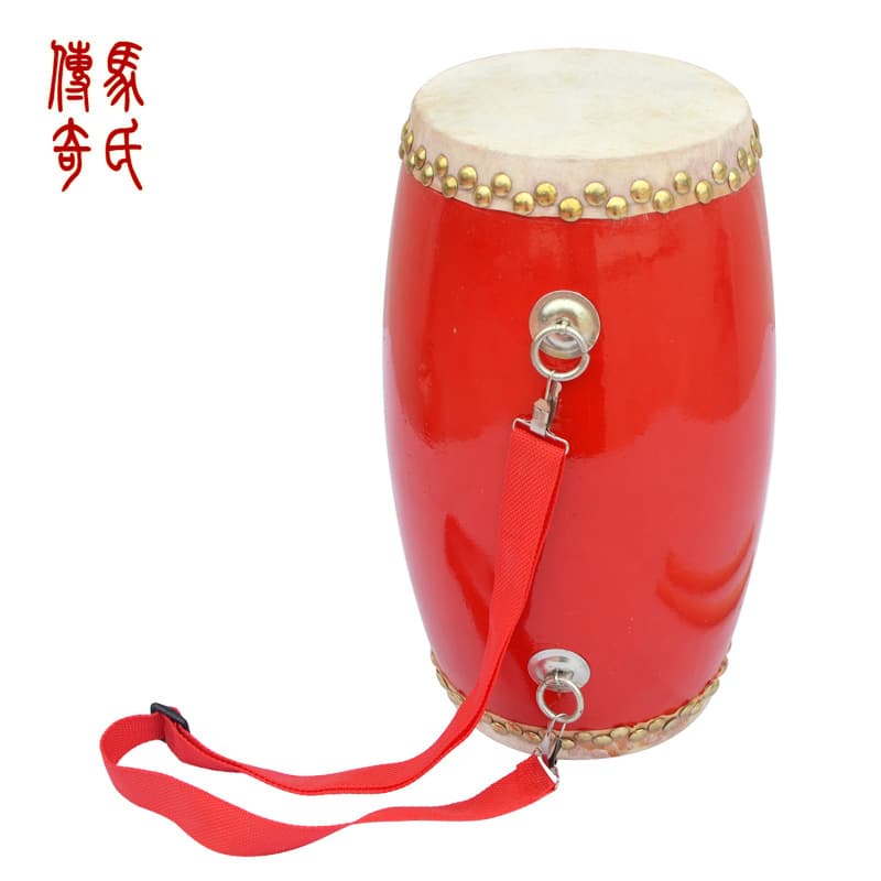12/14/15cm Cowhide Waist Drum Top Layer Cowhide Waist Drum Wooden Drum Body Cowhide Waist Drum Children Adult Dance Drum