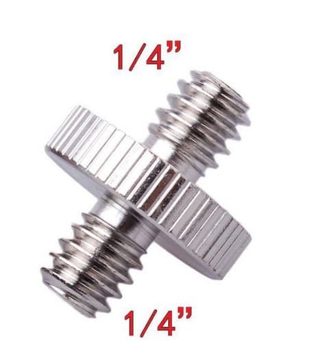 Machine Bracket Quick Release Plate Special Screw / 1/4 to 1/4 Inch Double-ended Screw / Positioning Bolt