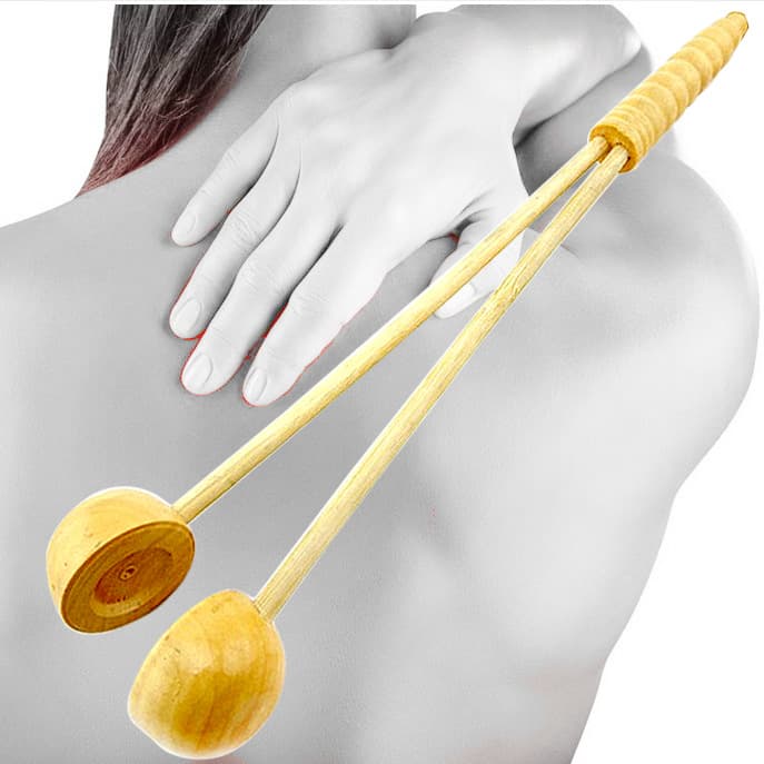 Bamboo Massager / Bamboo Tapping Hammer 080133, Semi-circular Sounding Hammer for Elderly Comfort